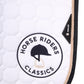 Equiline Schabracke Octagon Weiß HRC Logo
