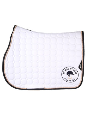 Equiline Schabracke Octagon Weiß HRC Logo