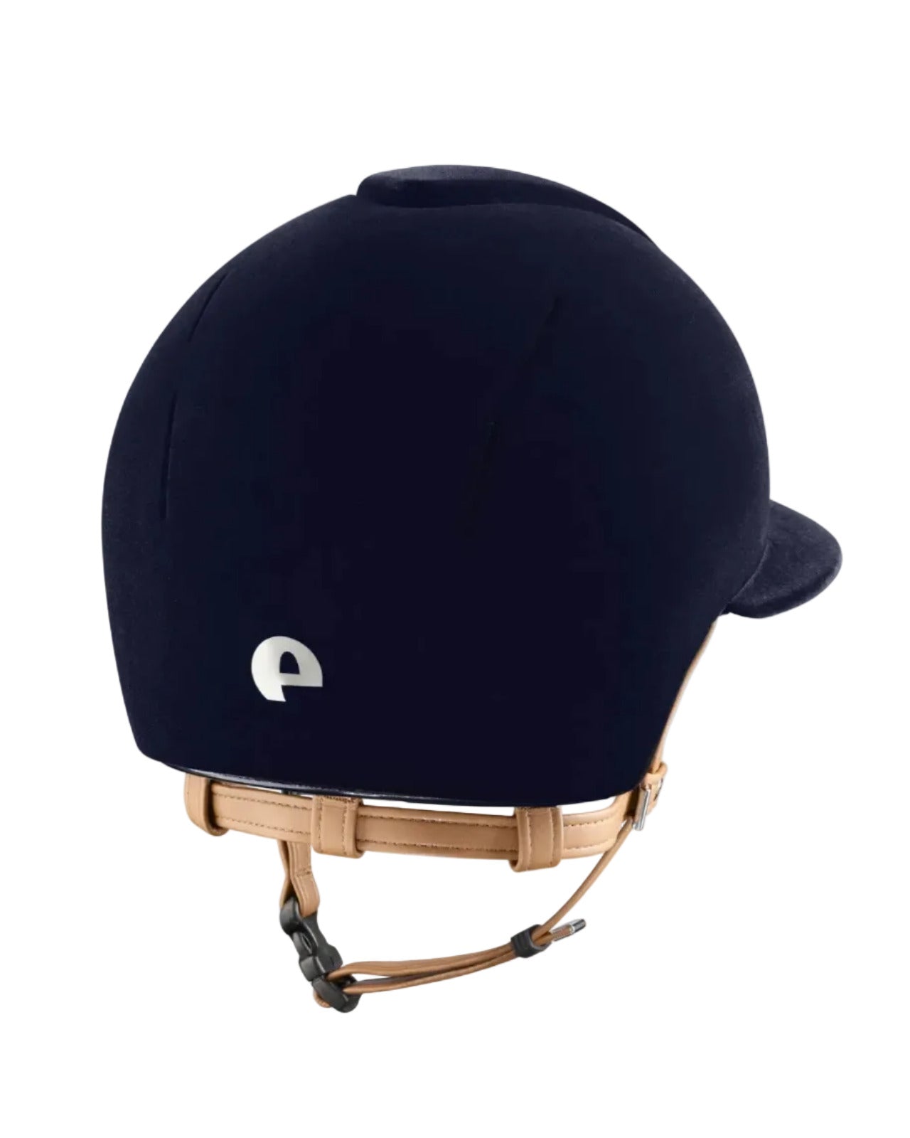 Kep Italia Paardrijhelm Smart Nova Velvet Polo Klep Beige Kinband
