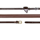 Dyon D Collection rubber teugels breed (16mm) bruin Bruin Full Rubber breed