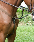 LJ Leathers New Pro voortuig met elastiek Zwart Cob Goud kleurig