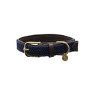 Kentucky Dogwar Gevlochten Nylon Hondenhalsband Donkerblauw