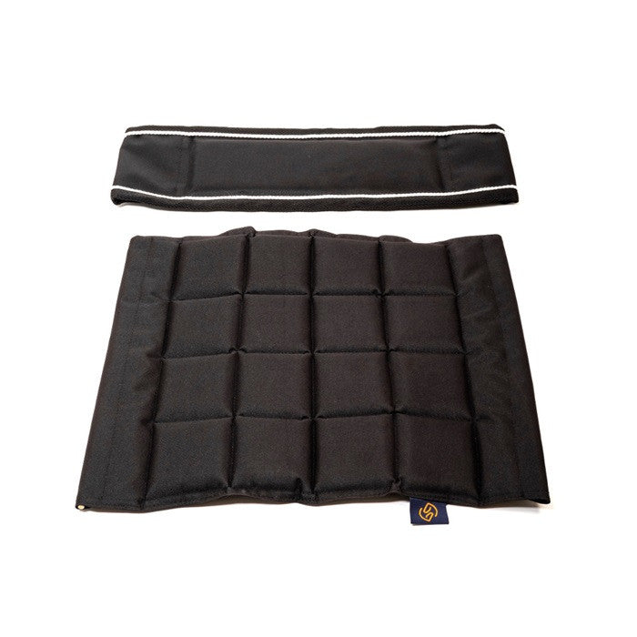 One Set stoelkussens voor hoge en lage regisseursstoel Black-Silver