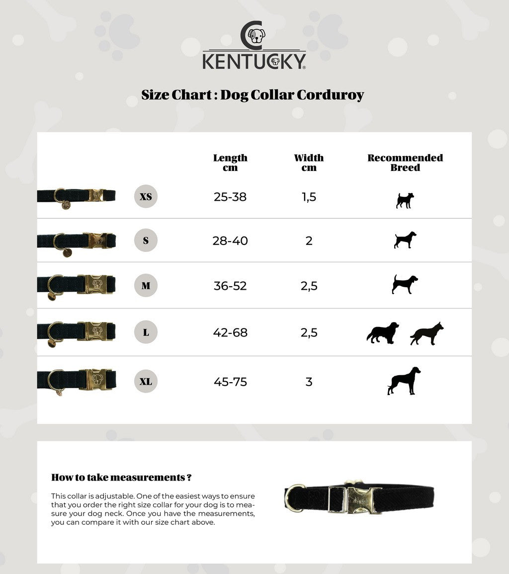 Kentucky Dogwear Hundehalsband Corduroy