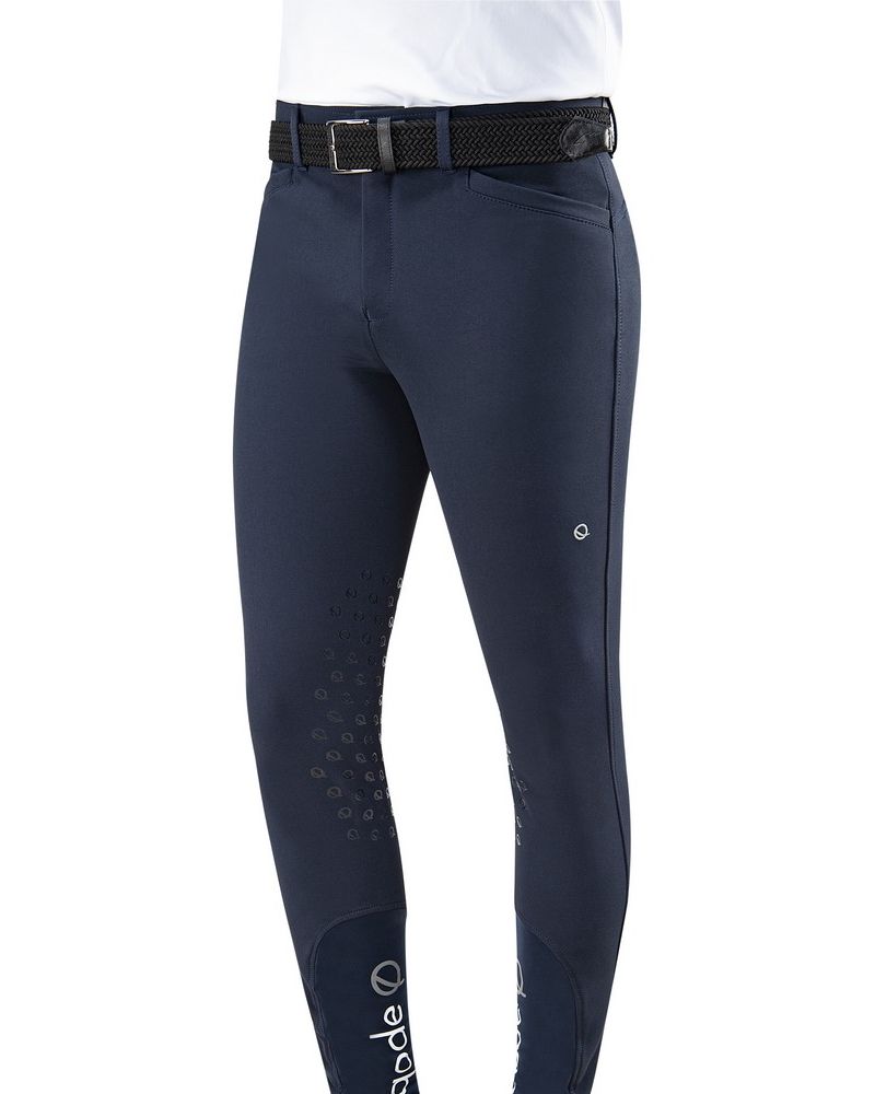 Eqode Reithose Herren Knie Grip Besatz Davis Navy