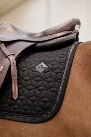 Kentucky Horsewear Schabracke Glitzereinfassung Dressur Schwarz