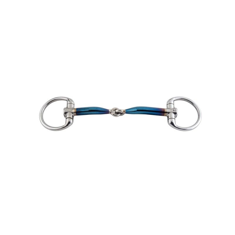 TRUST equestrian Sweet Iron Einfach Gebrochen Olivenkopf-Unterlegtrense 12mm