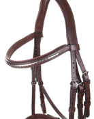 Equiline Hoofdstel Gecombineerde neusriem Clincher Frontriem Zwart