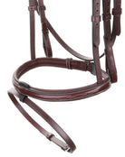 Equiline Hoofdstel Gecombineerde neusriem Clincher Frontriem bruin