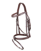 Equiline Hoofdstel Gecombineerde neusriem Clincher Frontriem Zwart